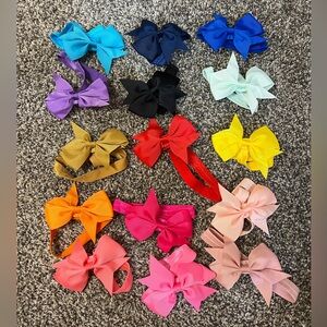 Colorful Bow Hair bows Set for babies
